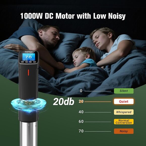 CharMeter Sous Vide Cooker Machine Wifi 1000 W Immersion Circulator App Control - Picture 11 of 13